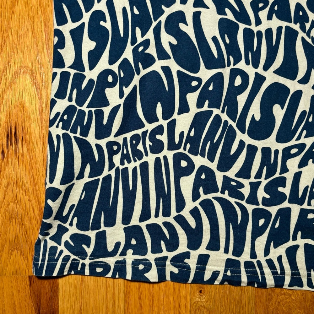 SOLD - LANVIN Paris Psychedelic Logo Runway Tshirt - Picture 7 of 7